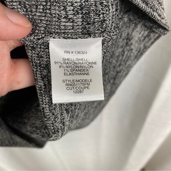 Halston Heritage Heather Gray Fitted Sweater Dress Sz.M NWT - Picture 13 of 15